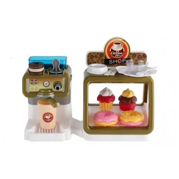 Kavárna plast kávovar + zákusky s vitrínou
