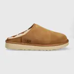Semišové papuče UGG Classic Slip-On hnědá barva, 1129290-CHE