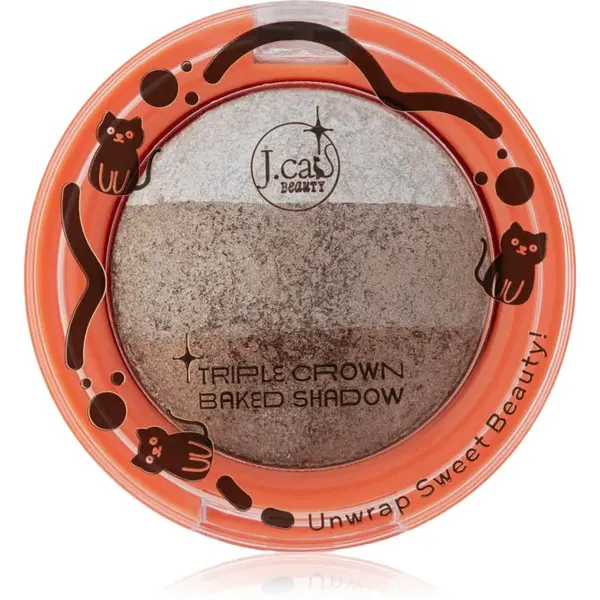 J.Cat Beauty Triple Crown dlouhotrvající oční stíny odstín 103 Gingerbread 2.5 g