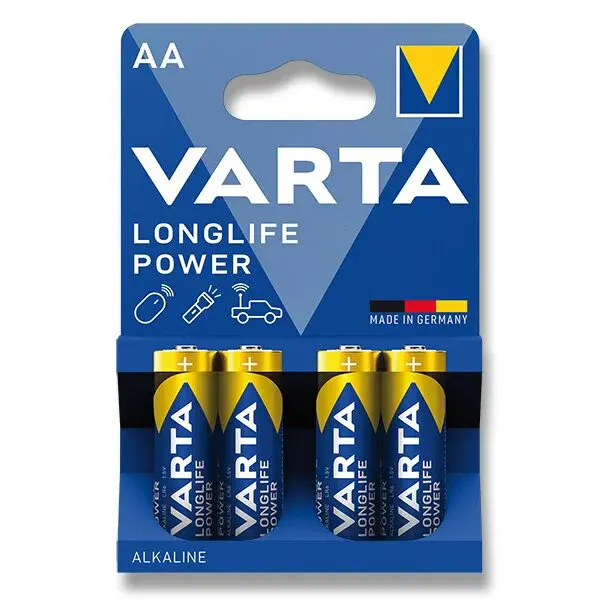 Baterie VARTA Longlife Power - AA, LR6 / 1.5 V, tužka 4 ks