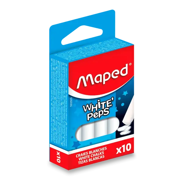 Křídy Maped - bílé, 10 ks