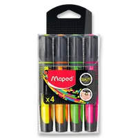 Zvýrazňovač Maped Fluo Peps Max - sada 4 barev