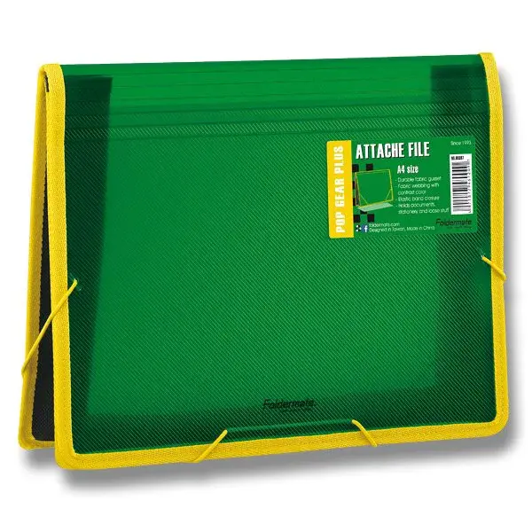 Desky na dokumenty FolderMate Pop Gear Plus, A4 - zelená