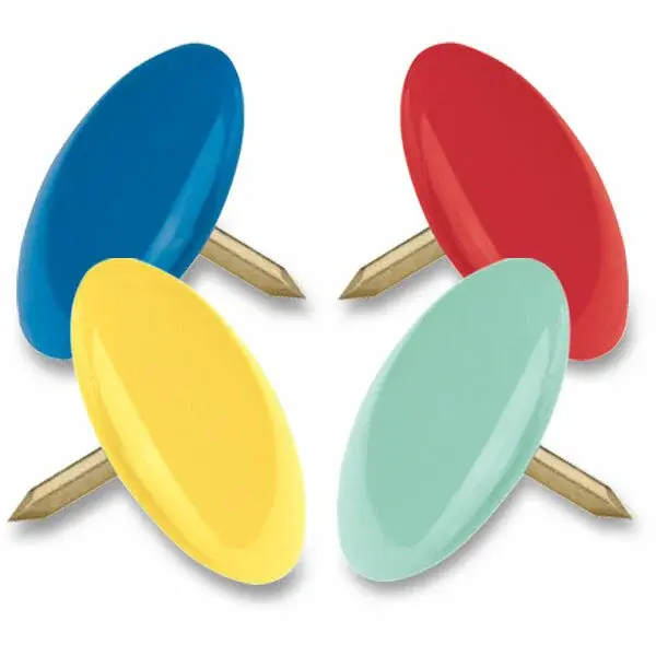 Připínáčky Maped barevné - 100 ks, blistr