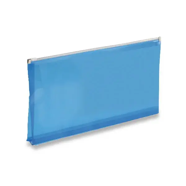 Plastová ZIP obálka, DL, 5 ks - modrá