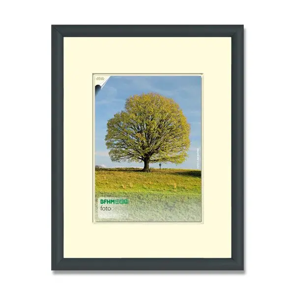 Hliníkový fotorámeček BFHM - A4, 21 x 29,7 cm, černý, rám 11 mm