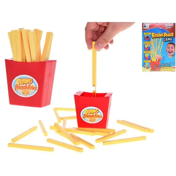 Flying French Fries - hra létající hranolky v krabičce