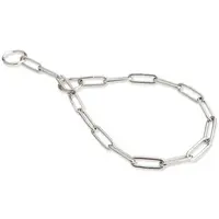 Obojek stahovací, oválná oka 3,8*60 řetízek