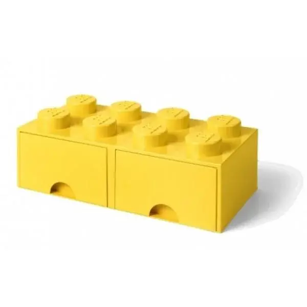 LEGO® úložný box 8 - se zásuvkami žlutá 250 x 500 x 180 mm