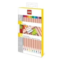 LEGO® Tužky, mix barev - 12 ks s LEGO klipem
