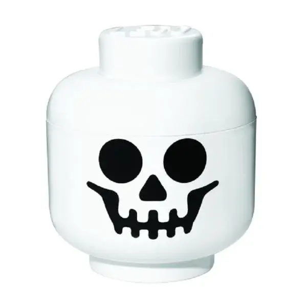 LEGO® úložný box hlava velikost S - kostlivec