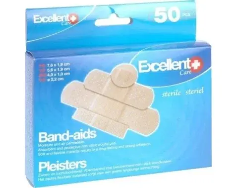 Vodeodolné náplastí (50 ks) Excellent, 4 veľkosti%