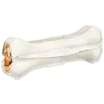 Pochoutka Trixie DentaFun buvolí kůže plněná kachním masem, kost 2ks/70g