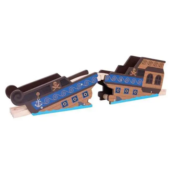 Bigjigs Rail Most vrak lodi