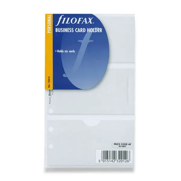 Pouzdro na vizitky náplň osobních diářů Filofax