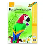 Vlnitý papír Folia - 25 x 35 cm,  10 barev