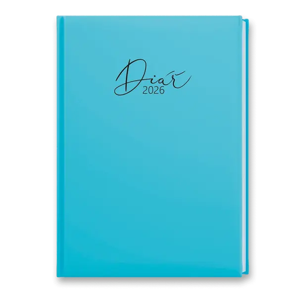Týdenní diář Baloušek Pastel 2026 - A5, modrý