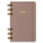 Diář Moleskine Spiral 2026 - tvrdé desky, L, měsíční/týdenní, růžový