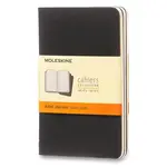 Sešity Moleskine Cahier S, linkovaný, 3 ks, černé
