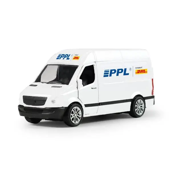Kovové auto PPL s otevíracími dveřmi 12 cm