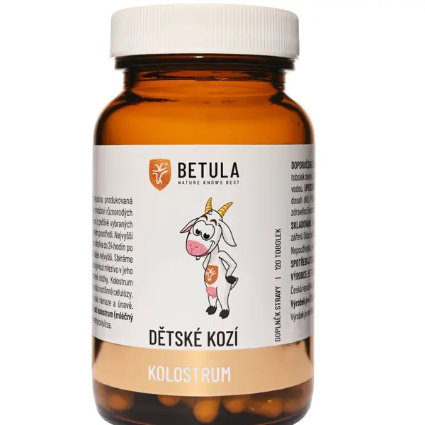 BETULA Dětské kozí kolostrum 120 tobolek