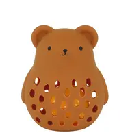 A Little Lovely Company - silikónová hrkálka - medvedík