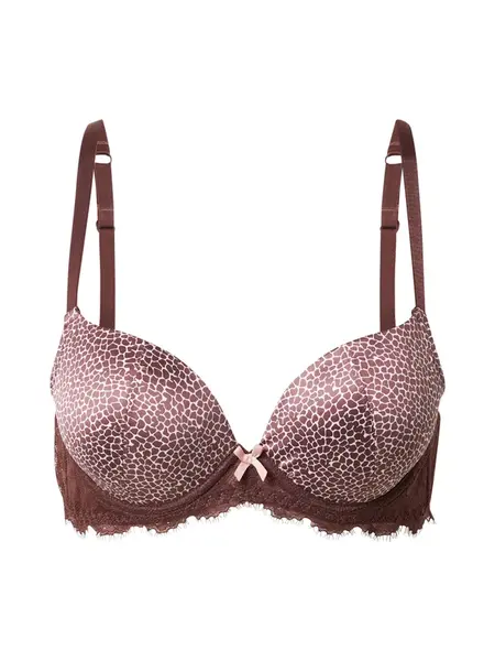 LingaDore Podprsenka  hnedá / biela