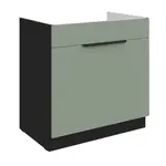 Spodní skříňka pod dřez Aria 80 ZL 1S BB - Premium Box Barva korpusu: Dub artisan, Barva dvířek: BL - Black AFM