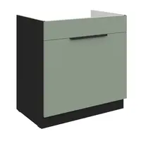 Spodní skříňka pod dřez Aria 80 ZL 1S BB - Premium Box Barva korpusu: Dub artisan, Barva dvířek: BL - Black AFM