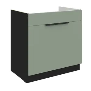 Spodní skříňka pod dřez Aria 80 ZL 1S BB - Premium Box Barva korpusu: Dub artisan, Barva dvířek: SA - Aquamarine AFM