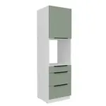 Vysoká skříňka pro vestavnou troubu Aria 60 DPS-210 3S 1F - Premium Box Barva korpusu: Bílá, Barva dvířek: SA - Aquamarine AFM