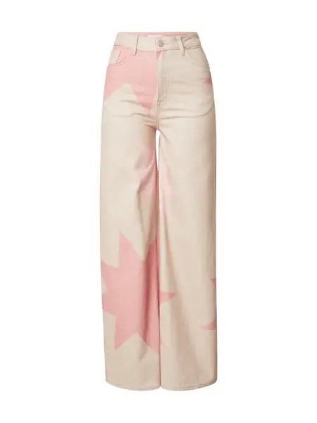 Kamila Šikl Džínsy  béžová / ružová