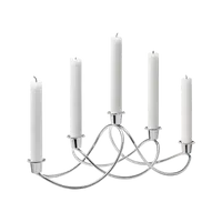 Svícen Harmony na 5 svíček, nerezová ocel - Georg Jensen