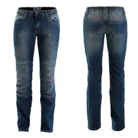 Dámské moto jeansy PMJ Carolina CE modrá 26