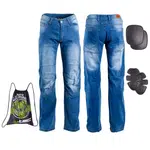 Pánské moto jeansy W-TEC Davosh modrá 5XL