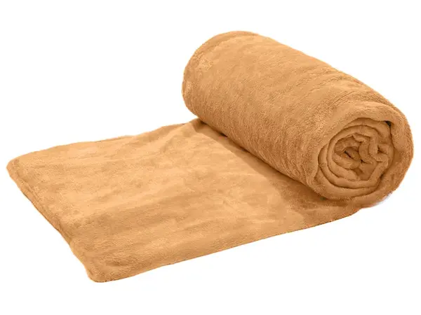 Hnědooranžová mikroplyšová deka VIOLET, 150x200 cm