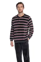 Teplé pánské pyžamo ARLINDO 3XL Hnědá