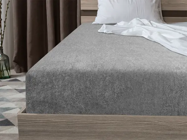 Froté prostěradlo EXCLUSIVE světle šedé 200x220 cm