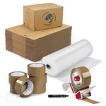 Sada na stěhování - krabice, pásky, odvíječ, bublinková fólie a popisovač