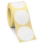 Samolepicí, značkovací kolečka Ø 20mm, bílá, 500ks na roli