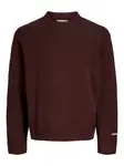 JACK & JONES Sveter 'JORNorrebro'  tmavočervená