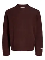JACK & JONES Sveter 'JORNorrebro'  tmavočervená
