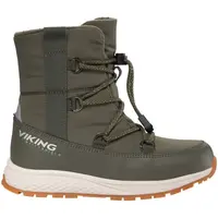 VIKING BY NORWAY EQUIP WARM WP SL Juniorská zimná obuv, khaki, veľkosť
