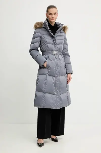 Péřová bunda Guess MARINA šedá barva, W5BL29 W2802