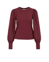 WE Fashion Blúzka  vínovo červená