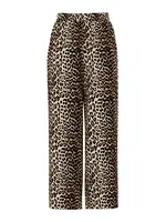 PIECES Nohavice 'PCTiffany'  béžová / hnedá / čierna