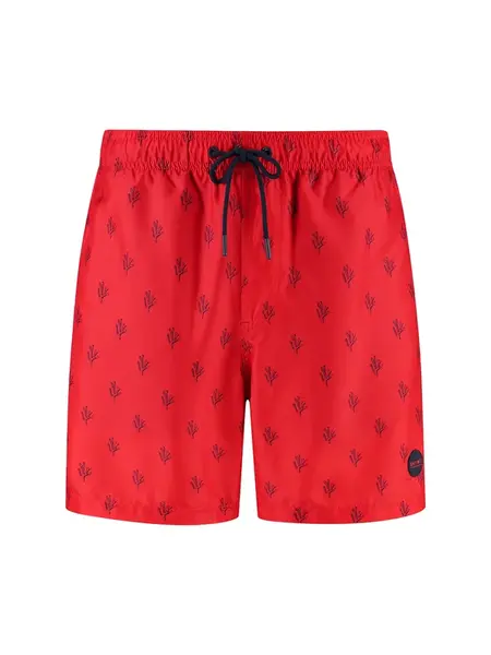 Shiwi Plavecké šortky 'Mike'  červená / čierna