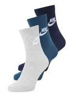 Nike Sportswear Ponožky 'Everyday Essential'  tmavomodrá / enciánová / sivá melírovaná / biela