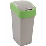 Odpadkový koš Flip Bin 45l 195022 stříbrno/zel.