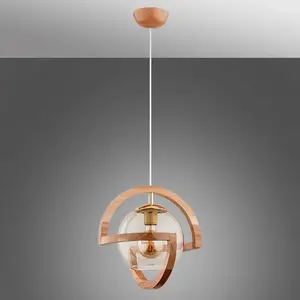 Luster Cabrio Wood  1 PŁ 60907 LW1
